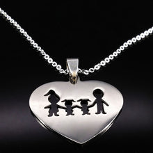 2017 Love Family Stainless Steel Necklaces Women Accessories Fashion Mom an