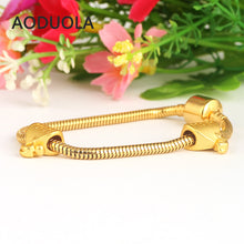 10pcs Heart  MOM and lovely baby Charm 24K Matt Gold Travel Collection Fit