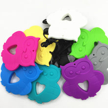 New 2pcs/lot silicone owl Teething pendant for mom and baby, made of safe c