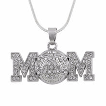 Skyrim chokers 2017 baseball or softball mom pave crystal necklace jewelry-