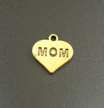 10pcs/lot Vintage Silver/bronze/gold Heart Mom Charms Bracelet Necklace Jew