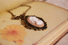 Victorian Lady Cameo Pendant Necklace Mother's Day Gifts for Mom Handmade V