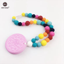 Let's Make Silicone Biscuits Pandent Necklace Chewable Beads BPA Free Can C