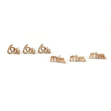 Free Shipping Letters LOVE MOM Yiwu Brand Jewelry Heart Stud Earrings Rose