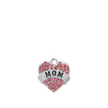 10pcs/lot Blue Pink white Full Rhinestone Charm Best friend mom Sister Hope