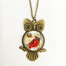 Vintage retro style Alloy OWL Pendant Long Chain Necklace Jewellery for fri