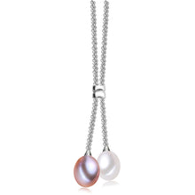 925 Silver Freshwater Pearl Pendant Necklace Women,Fashion Natural Pearl Pe