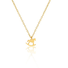 Fashion Horse Pendant Necklace for Women Girl Mom Gifts Stainless Steel Hob