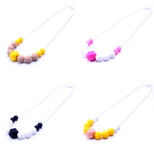 MHS.SUN Baby Chunky beads Necklace Mom DIY jewelry Food grade Silicone Neck