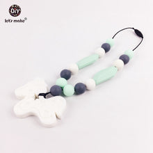 Let's Make Silicone teething necklace Nursing Necklace   beads for mom to w