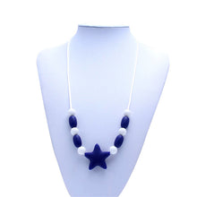BPA free food grade silicone teething necklace Teethers Star Silicone Mom N