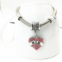 Charm Heart Love Mom Sister Pendant Bracelet Shellhard Luxury  Crystal Desi