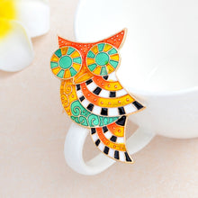 Bright colorful owl bird brooch Pins for sweaters Brooch Pins Coat Jacket B