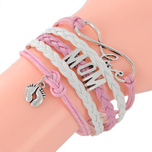 PU Leather Men and Women Multi layer Bracelet Fashion Jewelry Mom Wristband