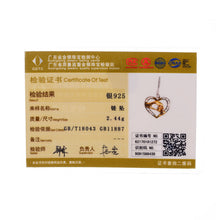Dorado Mom Loves Baby Hand in Hand Love Heart Charms Necklace 925 Sterling