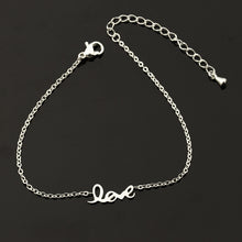 Rose Gold Color Love Charm Bracelet For Women Letter Jewelry Valentine's Da