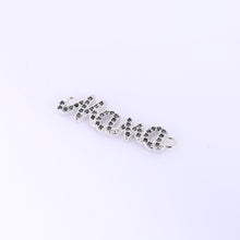 2017 New Fashion Copper Accessories Inlaid Black Zircon Rhinestone Mama Let