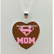 2017 New Best Mom Heart Necklace Gustav Klimt Pendant Glass Cabochon Jewelr