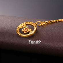 Collare Love Mom Pendant Gold/Silver Color Crystal Cubic Zirconia Necklace