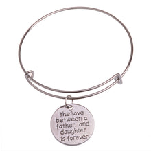 Fashion Family Mom Dad Heart Crystal Charm Bracelet For Women Men Bangle Je