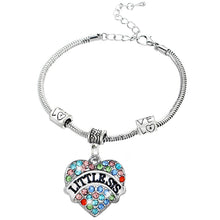 Family Member Mom Sister Daughter Bracelet Love Heart Shape Beads Crystal R