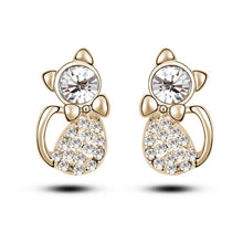 Retail Romantic Engagement Cute Cat Jewelry Sets Necklace Earrings with Aus