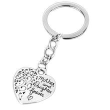 Mother and Daughter Forever Love Hollow Heart Key Ring Mother's Day Gift Ke