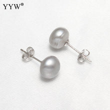 YYW Women Mom Jewelry Gifts 8 9mm 2Pairs/Box Natural Freshwater Pearl Earri